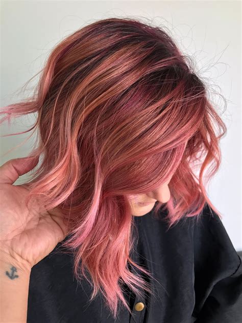 rose gold short hair|copper rose gold hair.